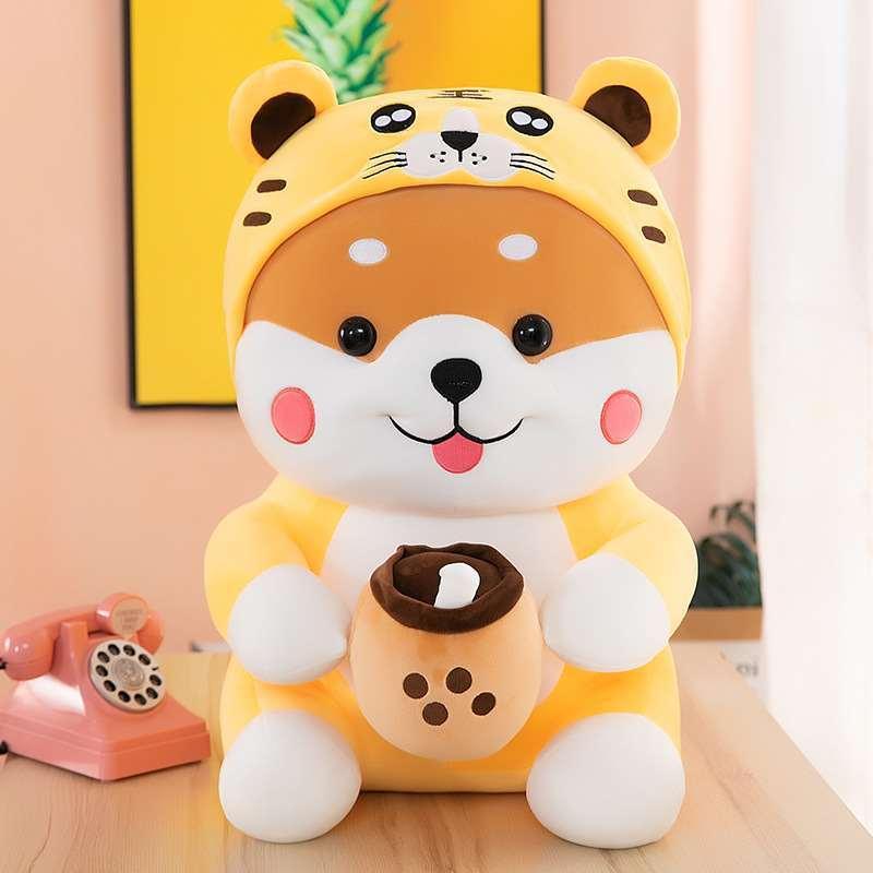 Transformation Milk Tea Dog Plush Toy - Viexta