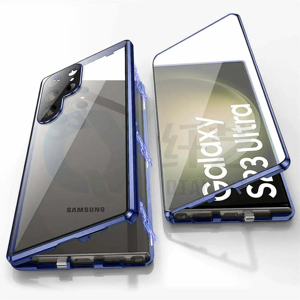 S24Ultra Peep-proof Magnetic Mirror Phone Case - Viexta