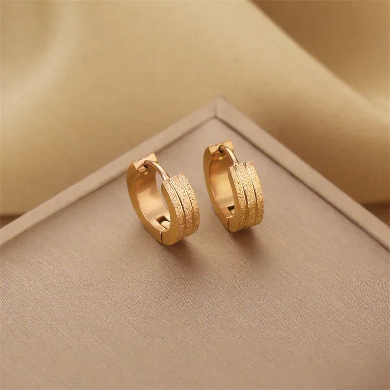 18k Trendy Hoops - Viexta