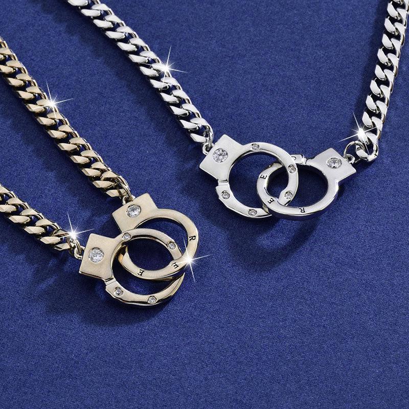 Universal Titanium Steel Handcuffs Necklace - Viexta