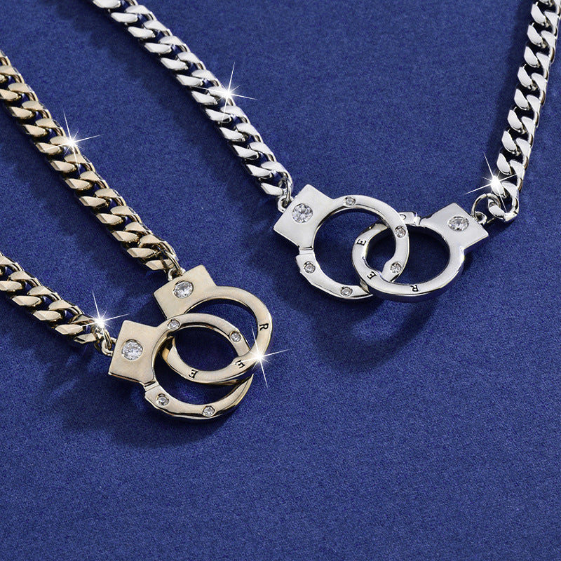 Universal Titanium Steel Handcuffs Necklace