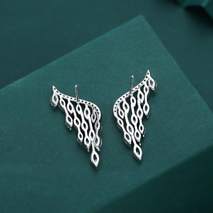 Diamond Angel Wings Earrings