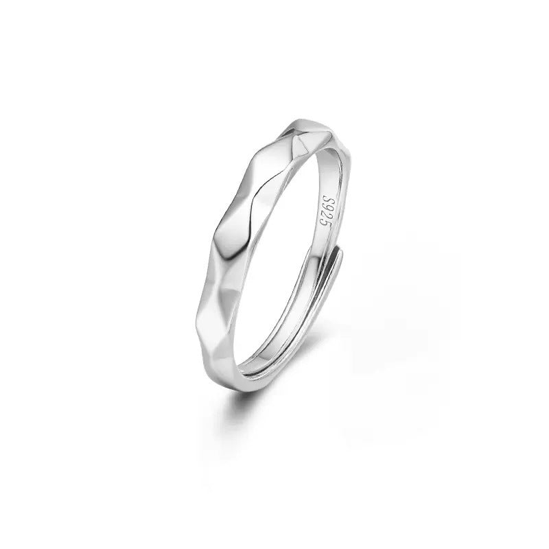 S925 Sterling Silver Couple's Pair Ring