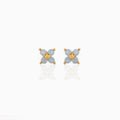 Blue Flower Stud Earrings - Viexta