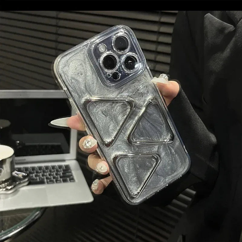 Cement Gray Mirror iPhone Case - Viexta