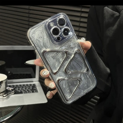 Cement Gray Mirror iPhone Case