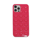 Solid Color Stereo Heart iPhone Case - Viexta