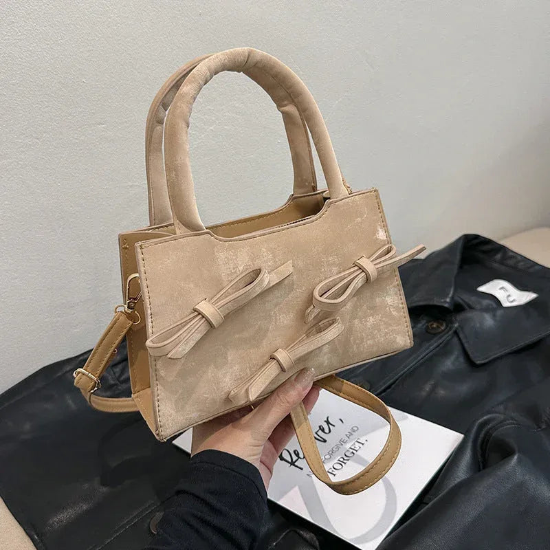 Bowknot Portable Square Bag - Viexta