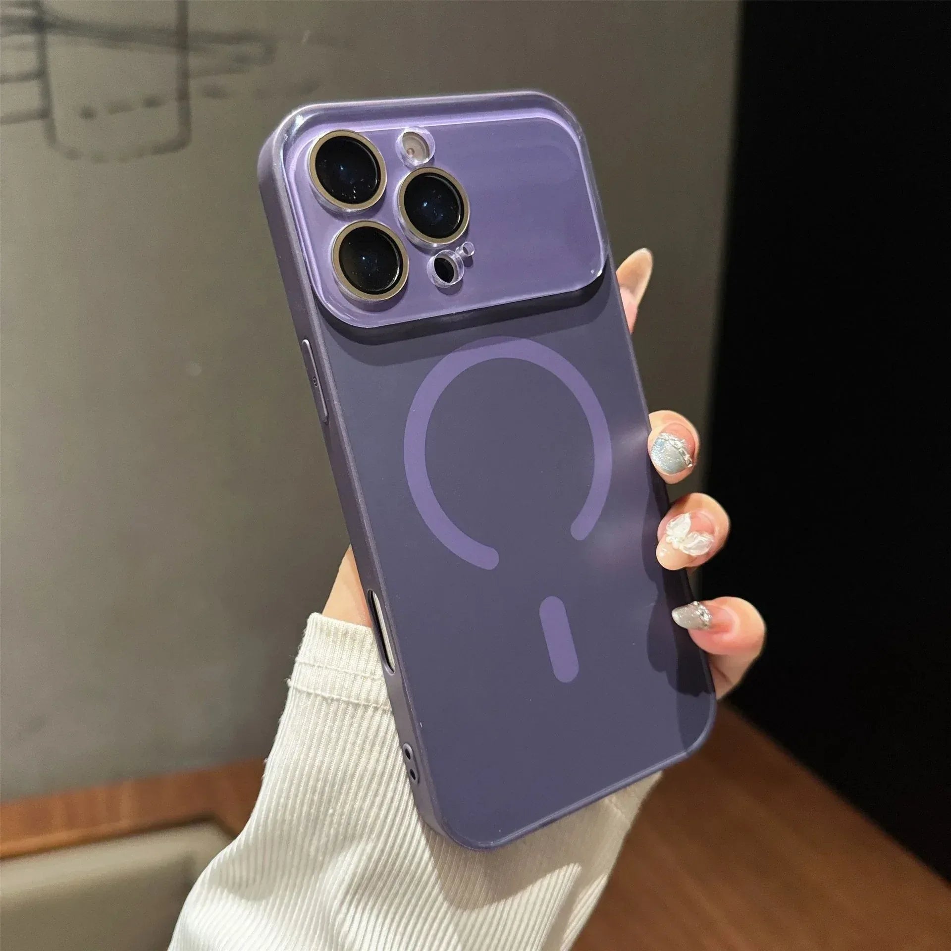 Large Window Frosted Magnetic iPhone Case - Viexta