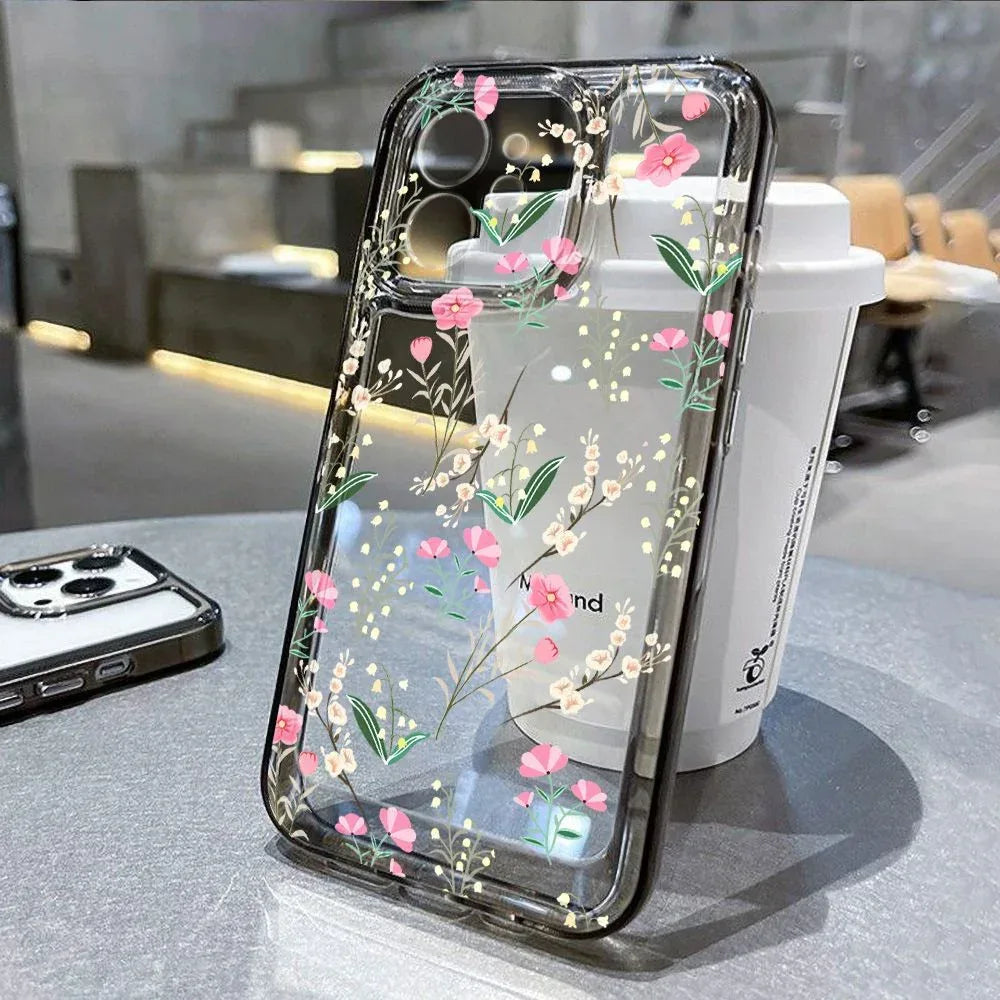Small Floral Silicone iPhone Case - Viexta