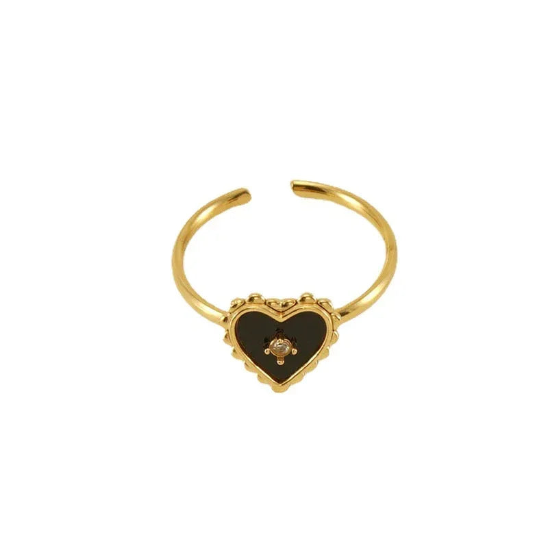 Heart-shaped Stainless Steel Ring - Viexta