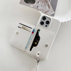 Drop-resistant Leather Down Card Holder iPhone Case