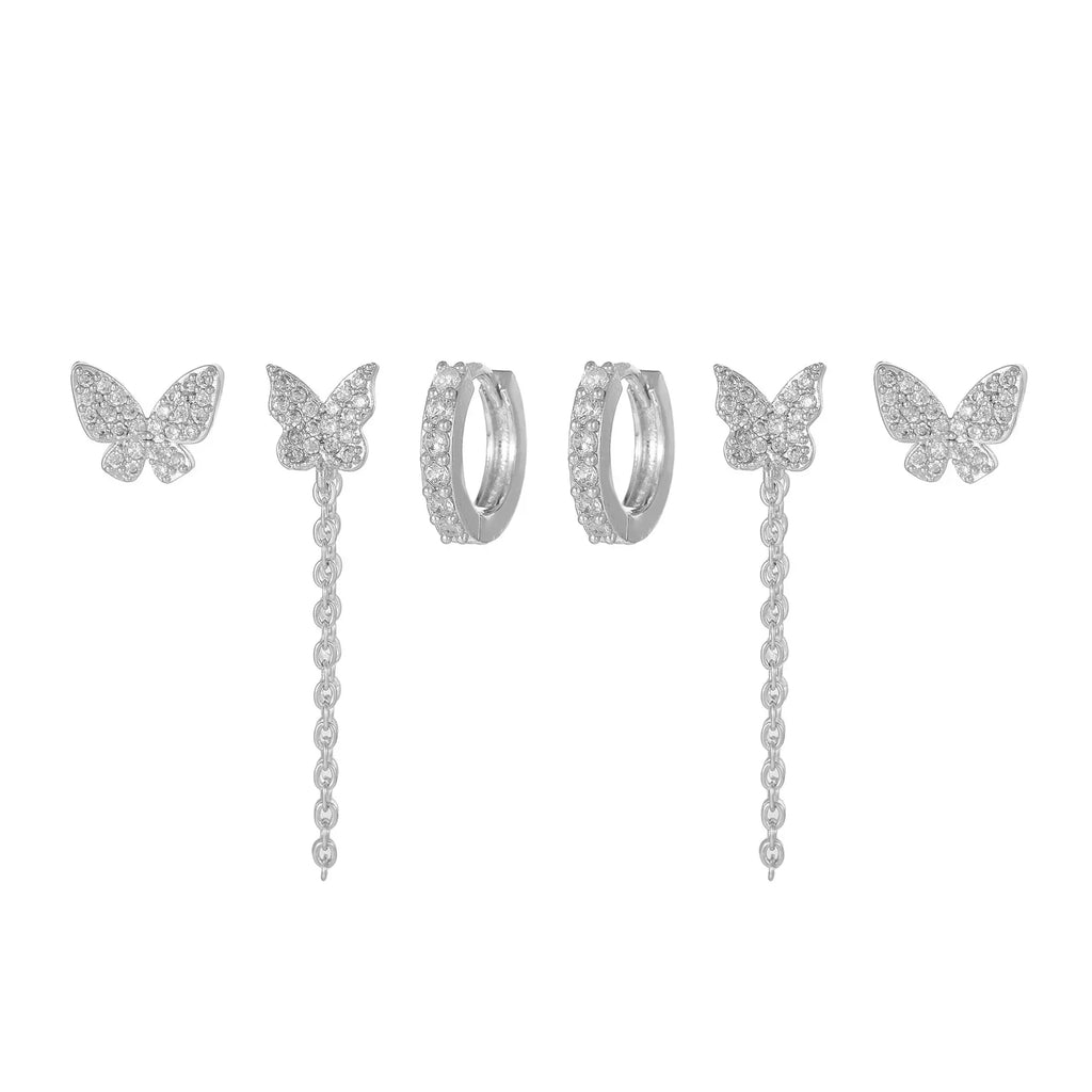 6piece Niche Stud Earrings - Viexta