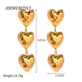 Baroque Love Heart Earrings - Viexta