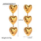 Baroque Love Heart Earrings - Viexta