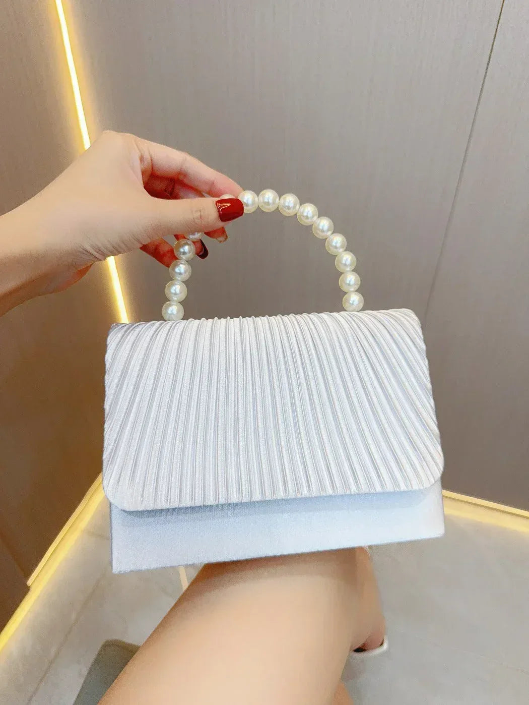Pleated Evening Bag - Viexta