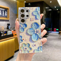 Luxury Rhinestone Oil Painting Flower Samsung Phone Case - Viexta