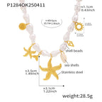 Ocean Series Baroque Shell Necklace - Viexta
