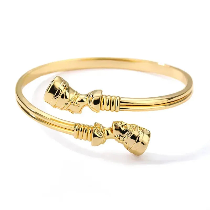 Egyptian Pharaoh Head Hook Bracelet - Viexta