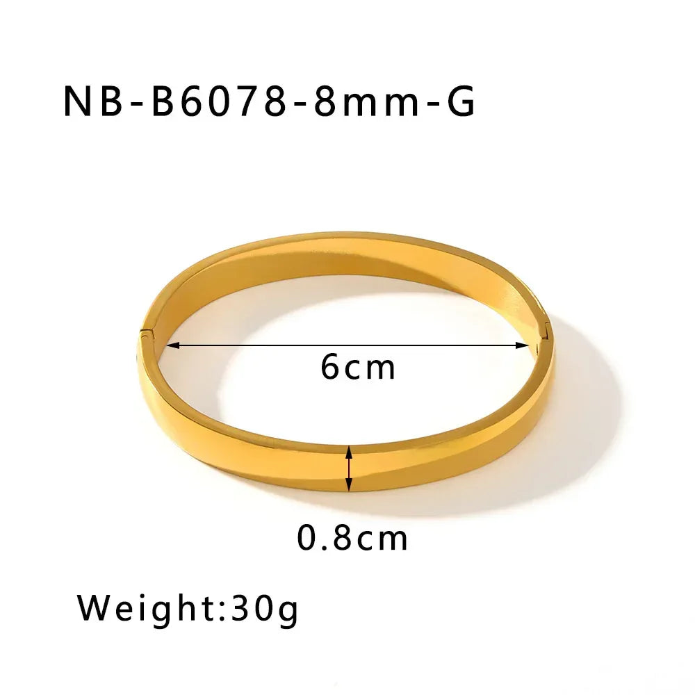 zircon-titanium-steel-electroplated-bracelet - Viexta