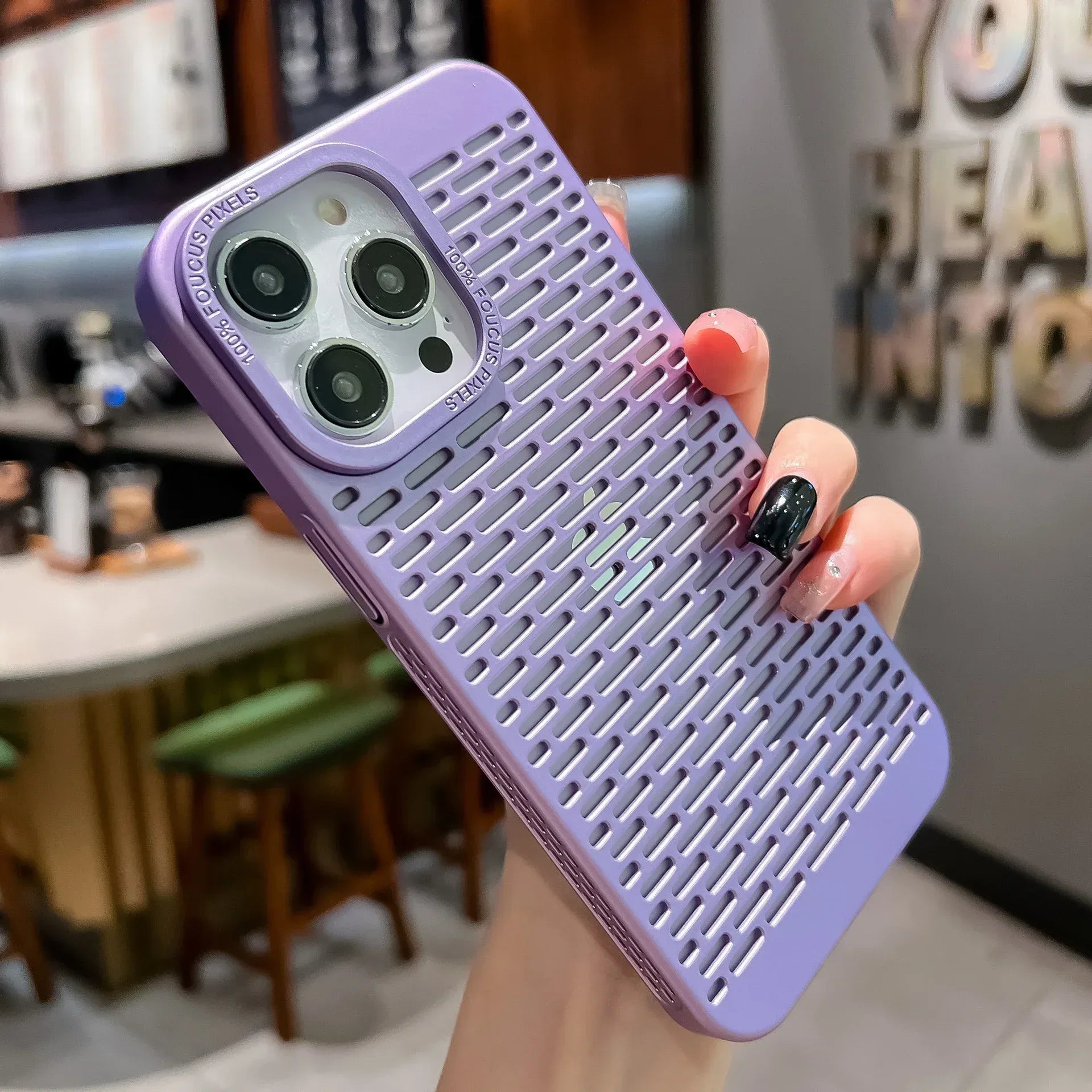 Mesh Breathable Heat Dissipation Metal Frame IPhone Case - Viexta