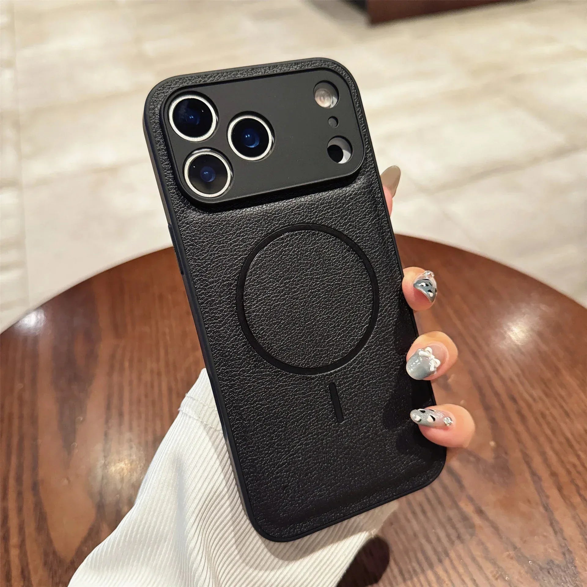 Magnetic Suction Hole Protective Sleeve iPhone Case - Viexta