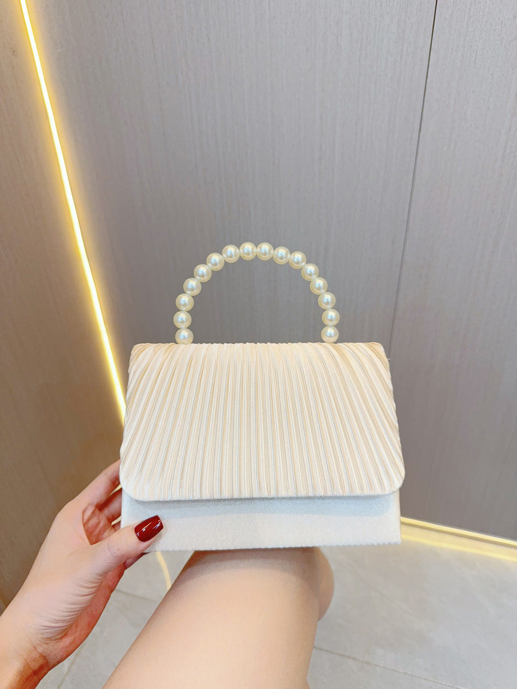 Pleated Evening Bag