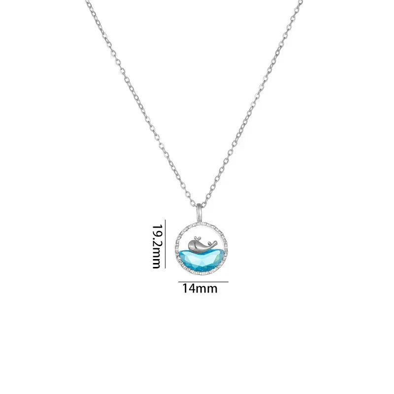 whale-pendant-clavicle-chain - Viexta