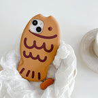 Cute Three-dimensional Taiyaki Silicone iPhone Case