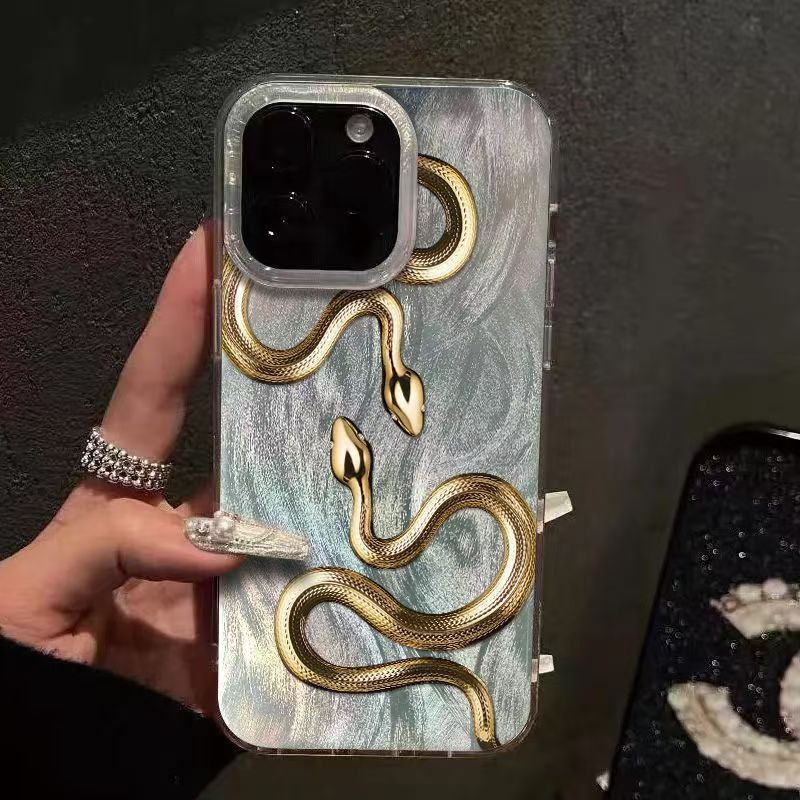 gold-snake-iphone-case