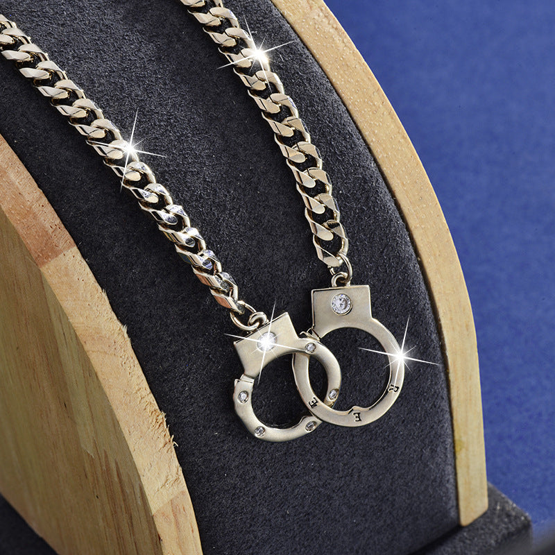 Universal Titanium Steel Handcuffs Necklace