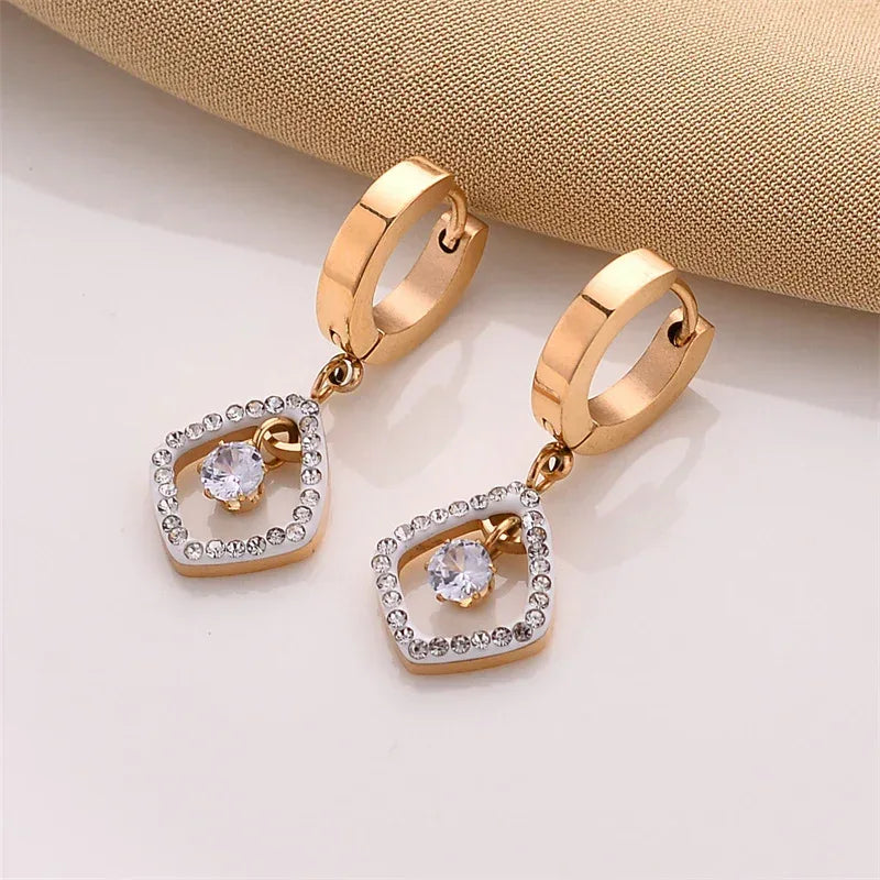 18k Trendy Hoops - Viexta