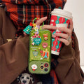 Xmas Santa Claus Elk Hat Charms Phone Case For IPhone - Viexta