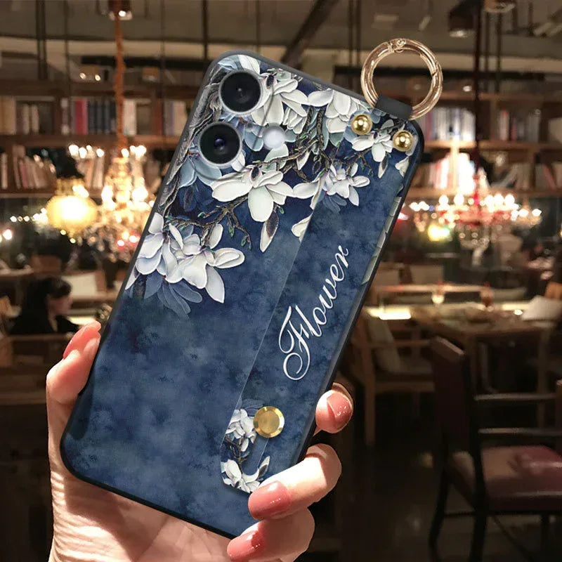 creative-retro-pipa-flower-bird-print-iphone-case - Viexta