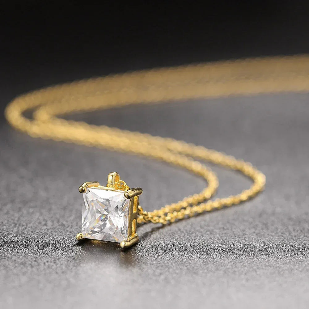 Zircon Micro-inlaid Necklace - Viexta