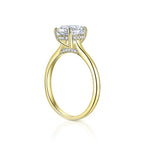 14K Gold High-grade Oval Zircon Ring