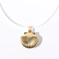 Shell Titanium Steel Album Necklace - Viexta