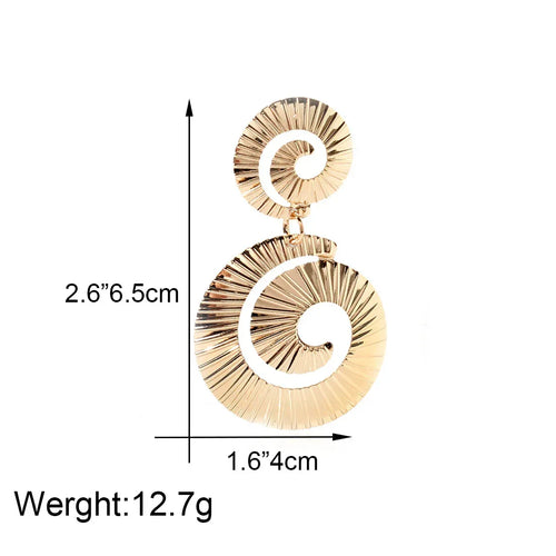 American Spiral Earrings - Viexta