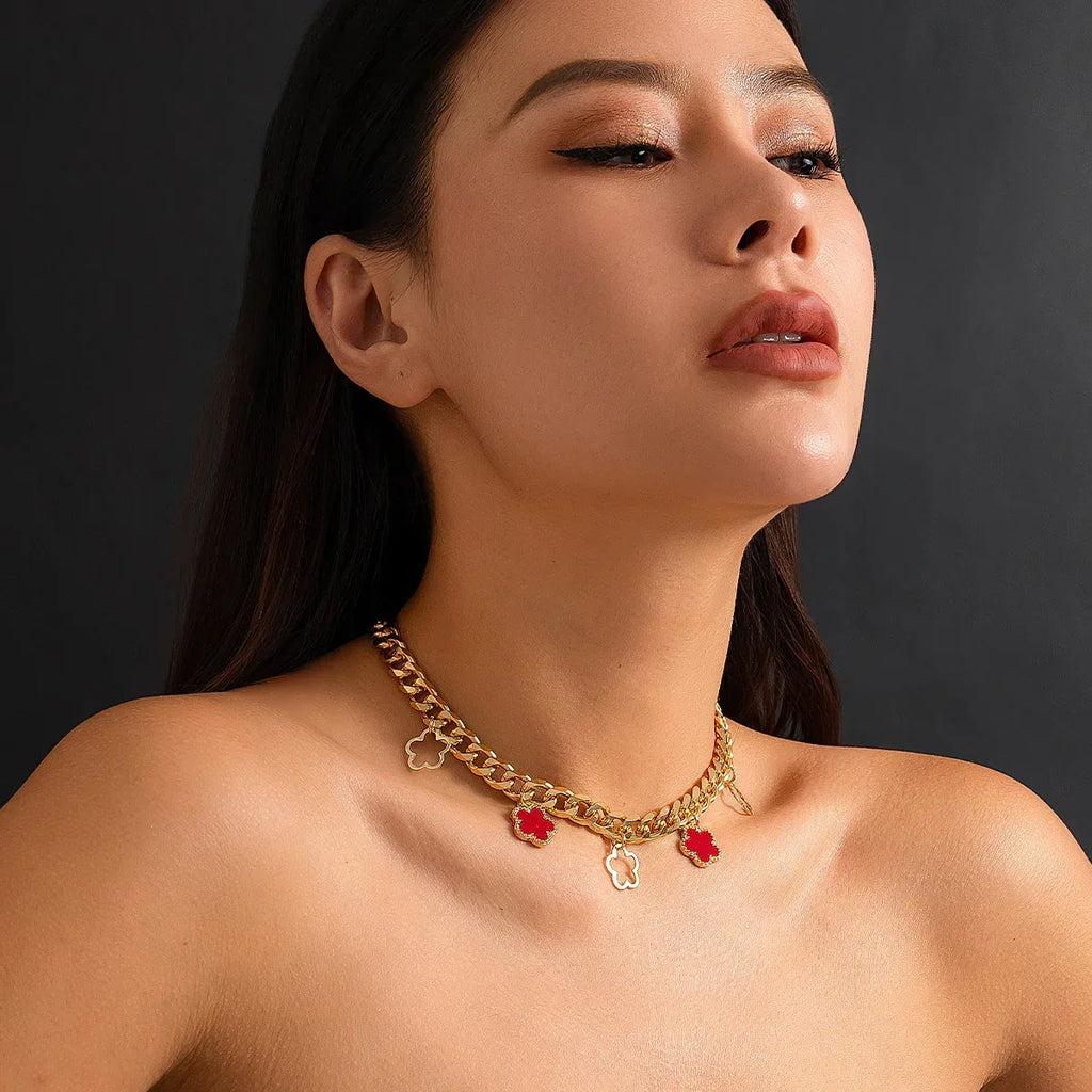 Parthenocissus Grass Pendant Necklace For Women - Viexta