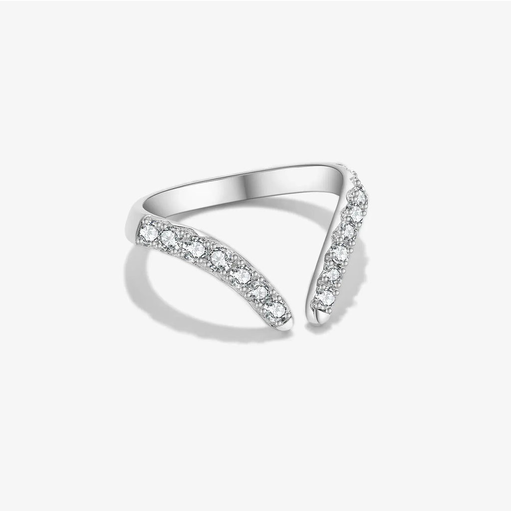 S925 Sterling Silver Open Adjustable Ring - Viexta
