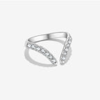 S925 Sterling Silver Open Adjustable Ring