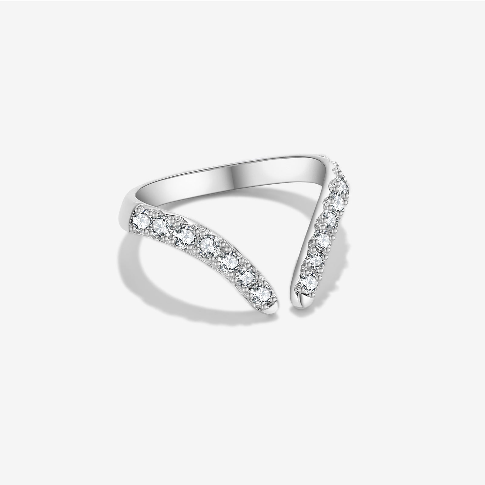 S925 Sterling Silver Open Adjustable Ring