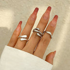 Liquid Lava Curved Ring - Viexta