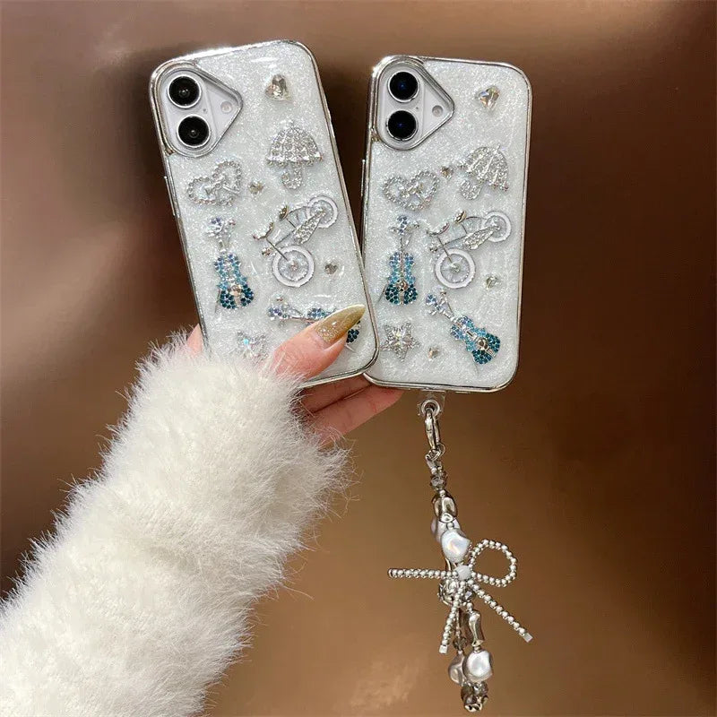 Epoxy Stereo Guitar Heart iPhone Case - Viexta