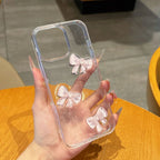 Bow Knot Epoxy Transparent iPhone Case - Viexta