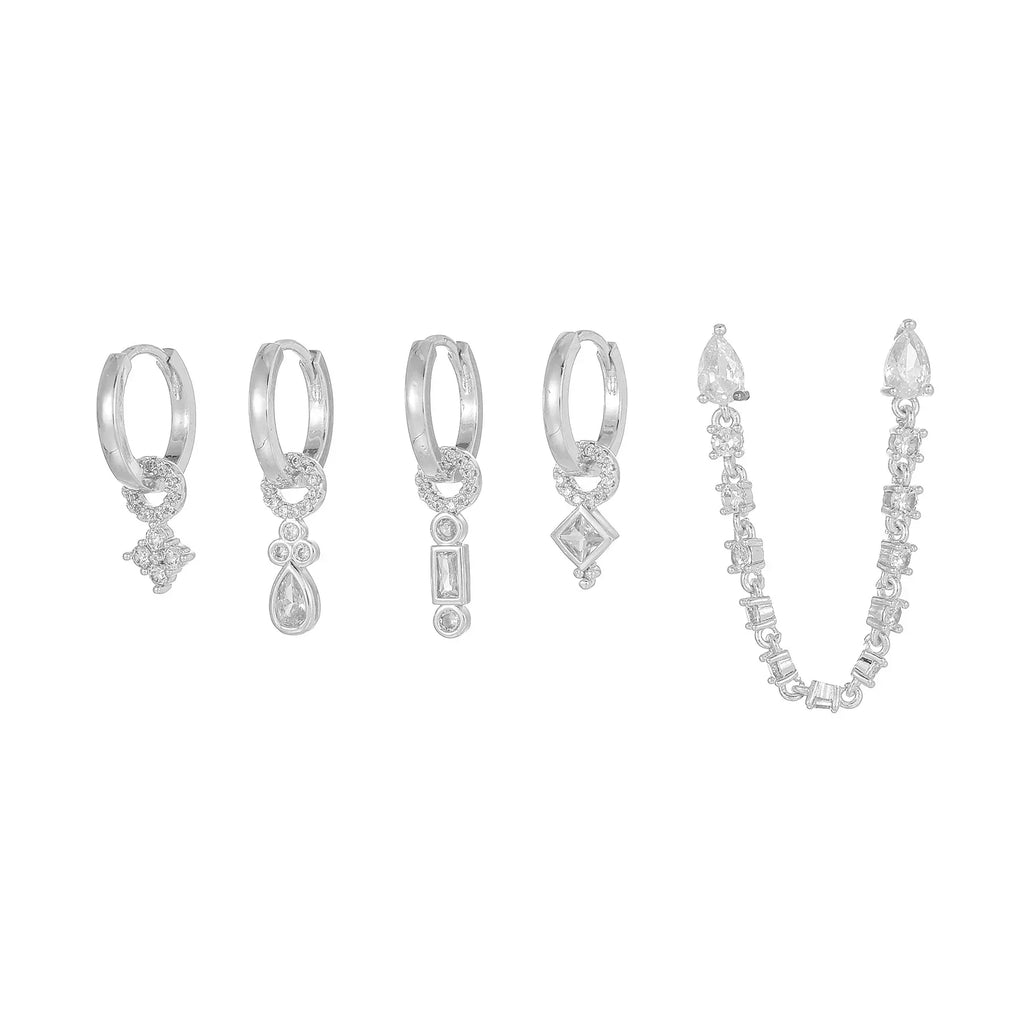 18k Micro Inlaid Zircon Ear Clip - Viexta