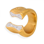 French Shell Texture Ring - Viexta
