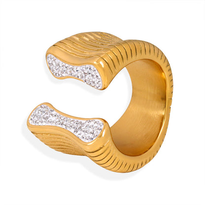 French Shell Texture Ring