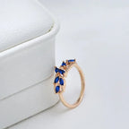 Micro Inlaid Zircon Bud-shaped Ring - Viexta