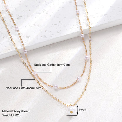 Baroque Pearl Double Layer Necklace